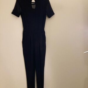 Suzy Shier Classic Black Jumpsuit